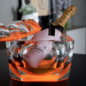 Acryluso Sculpted Ice Bucket – Clear